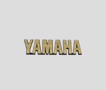YAMAHA naklejka emblemat 76 x 20 mm * ZŁOTA