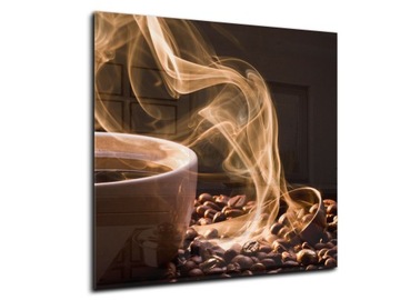 dekor szkło panel hartowany HD 50x50 kawa