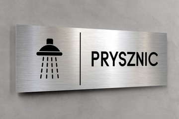 ДУШЕВАЯ табличка 30х10 см DIBOND ELEGANT