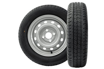 Komplet dwóch kół do przyczepy samochodowej lekkiej 155/70 R13 FELGI 4x100