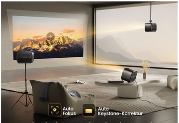 Проектор Светодиодный проектор WiFi Android TV 11 4K FHD 500 ANSI Автофокус + сумка
