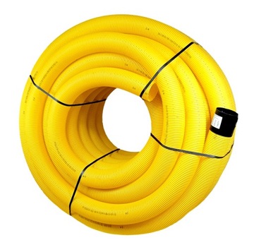 Водоотводная труба ПВХ диаметром 80 с отверстиями - бухта 50 м.