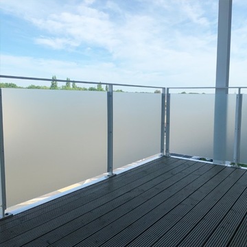 Матовая матовая оконная пленка 100x50 см, замороженная для балконного окна