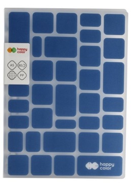 Kołozeszyt kratka HAPPY COLOR TRENDY BLUE A5/80K