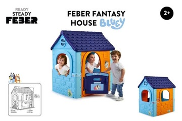 СИНИЙ САДОВЫЙ ДОМИК ДЛЯ ДЕТЕЙ ПЛАСТИКОВЫЙ ФЕВРОВЫЙ СИНИЙ И ТВЕРДЫЙ БИНГО