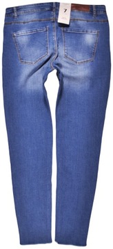 VERO MODA spodnie REGULAR blue jeans SEVEN _ W32 L32