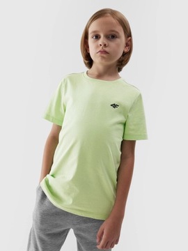 4F T-SHIRT CHŁOPIĘCY KOSZULKA BASIC DZIECIĘCA BAWEŁNIANA