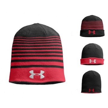 CZAPKA UNDER ARMOUR SWITCH IT UP BEANIE RED/BLACK