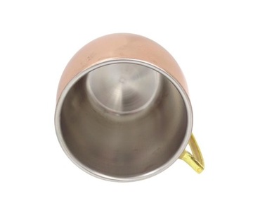 Медная стальная кружка, покрытая слоем меди ММ.