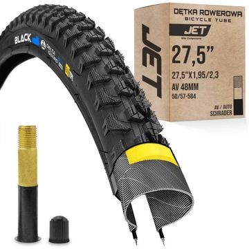 Zestaw opona rowerowa BLACK SPECTRE - 27,5 x 2,25 / 57-584 + dętka JET - AV
