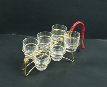 Набор очков на подставке, 1960-е и 1970-е годы.