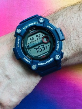 Zegarek męski CASIO wodoszczelny LCD sportowy 100M