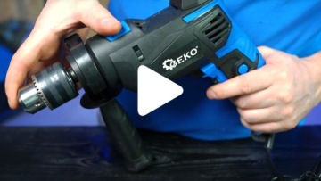 УДАРНАЯ ДРЕЛЬ 910ВТ, РЕГУЛИРОВКА УДАРНОСТИ GEKO