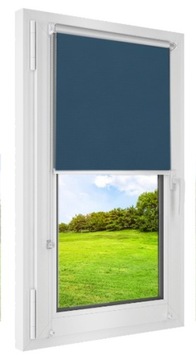 Roleta TERMO niebieska zaciemniająca 44x140 cm