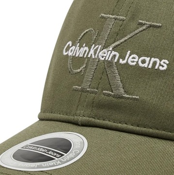 CALVIN KLEIN JEANS CZAPKA Z DASZKIEM MONOGRAM