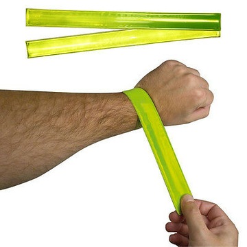Opaska odblaskowa fluo fluorescencyjna łamana na rękę nogę XXL 30 cm
