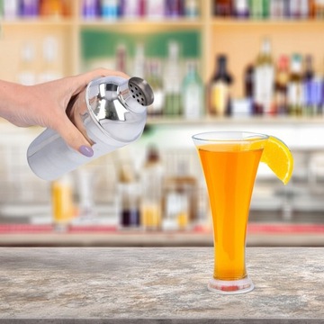 zestaw barmański do drinków wiaderko na lód shaker cooler barowy 4 el.