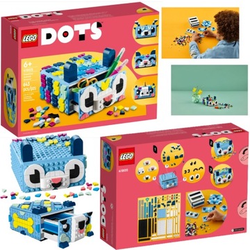 KLOCKI LEGO DOTS KREATYWNY ZWIERZAK SZUFLADA PREZENT DLA 6,7,8 LATKA