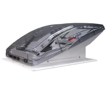 Okno dachowe z osłoną MaxxFan Deluxe Crystal 12V
