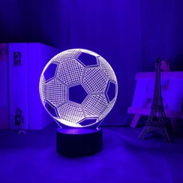 ночник детский 3D НОЧНИК ФУТБОЛ LED ФУТБОЛ С ДИСТАНЦИОННЫМ УПРАВЛЕНИЕМ