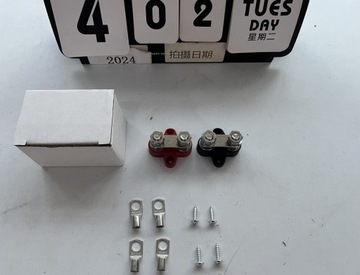 2x BLOK DYSTRYBUCJI ZASILANIA SZYNA ZBIORCZA M8 LISTWA MASY BUSBAR 12-48V
