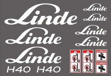 NAKLEJKI NALEPKI WÓZEK WIDŁOWY LINDE H40 H-40