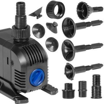 POTĘŻNA FONTANNA 3W1 DO OCZKA WODNEGO CISZA CZYSTOŚĆ I 4 RÓŻNE STRUMIENIE