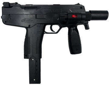pistolet na kulki plastikowe atrapa broni UZI czarny