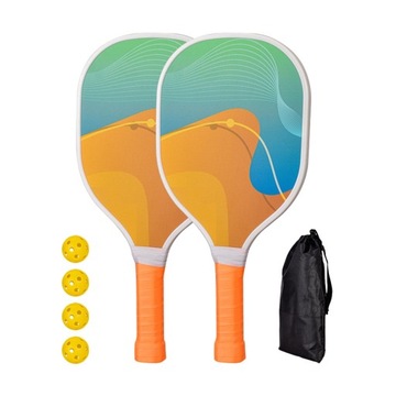Wiosła Pickleball 4 Pickleballs Rakiety Pickleball Comfort Grip Style K