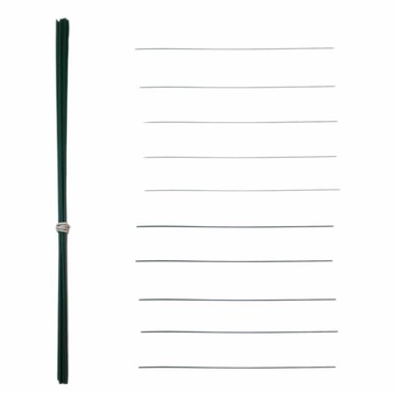 Drut florystyczny wyrobowy zielony 10szt 30cm