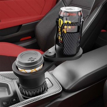 АВТОМОБИЛЬНЫЙ ДЕРЖАТЕЛЬ ДЛЯ НАПИТКОВ И КОФЕ, ПОВОРОТНЫЙ НА 360°, РЕГУЛИРУЕМЫЙ + 2 * КОВРИК