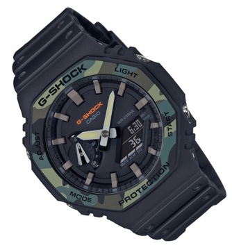 Zegarek Casio męski GA-2100SU-1AER g-shock wodoszczelny moro czarny