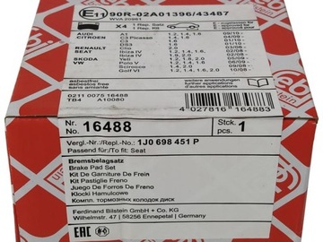 ЗАДНИЕ ДИСКИ + КОЛОДКИ + ПОДШИПНИКИ FEBI AUDI A4 B5