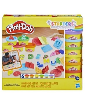 Ciastolina Zestaw LITERKI ALFABET 6 tub 170g PLAY-DOH PLAYDOH PLAY DOH