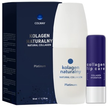 NATURALNY Kolagen Platinum COLWAY 50ml UJĘDRNIA Zwiększające gęstość skóry