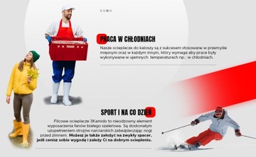 Ocieplacze do kaloszy 3Kamido czarne, ciepłe FILC r. 47/48