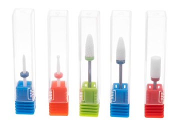 Набор фрез для фрезерного станка для ногтей, маникюра, педикюра, керамические фрезы, 5 шт.