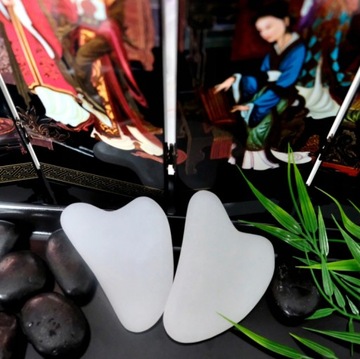 НАБОР МАССАЖЕР ДЛЯ ЛИЦА РОЛИК + КАМЕННАЯ ПЛАСТИНА ГУА ША МАСЛО в подарок