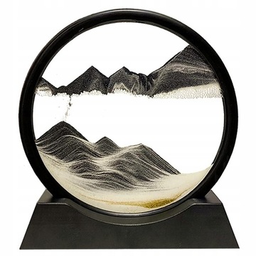 PŁYNĄCE PIASKI OBRAZ 3D DYNAMICZNE DYNAMICZNE OZDOBY 25x26cm