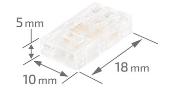 PRO МИНИ-РАЗЪЕМ ДЛЯ СВЕТОДИОДНЫХ ЛЕНТ 8 ММ