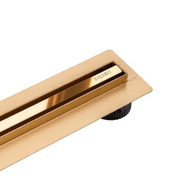 BALNEO Slim&Low ProLine Mirror Gold Линейный слив 70 см, золотое зеркало
