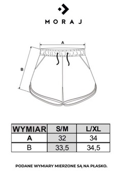 SPODENKI DAMSKIE SZORTY KRÓTKIE WIĄZANIE KIESZENIE BEZ WZORU MORAJ L/XL