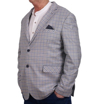 ПИДЖАК МУЖСКОЙ В КЛЕТКУ, ЭЛЕГАНТНЫЙ ПОВСЕДНЕВНЫЙ, FORMULA TURKISH BUSINESS, БОЛЬШОЙ 70