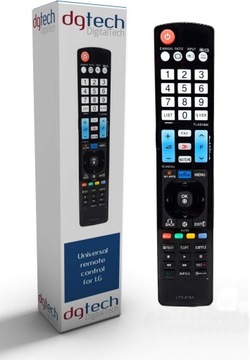 DigitalTech uniwersalny pilot Smart TV do telewizorów LG