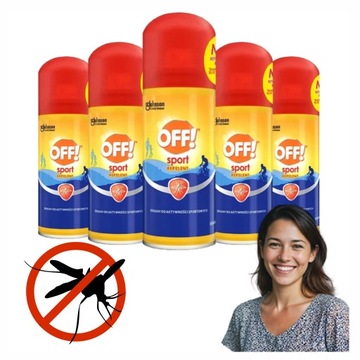 10X SUCHY AEROZOL PRZECIWKO KOMAROM I INNYM INSEKTOM OFF SPORT REPELENT