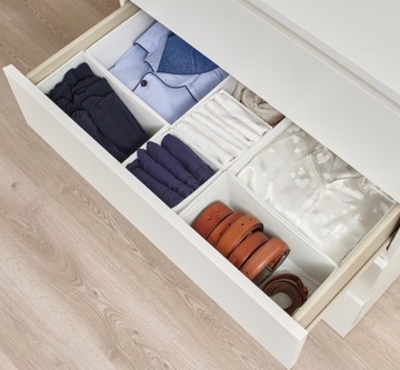 ИКЕА СКУББ Коробки, контейнеры для комода, х6, белый