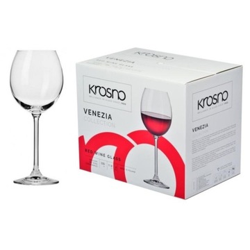 KIELISZKI DO WINA CZERWONEGO 350ML 6SZT VENEZIA