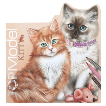 Szkicownik Kitty Top Model z naklejkami