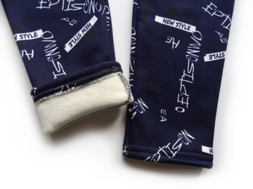 LEGGINSY OCIEPLANE FUTERKIEM CRAZY 146/152