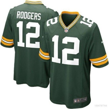 Koszulka piłkarska nr 12 Aaron Rodgers Top Legend Jersey Sport Tee unisex, 4XL